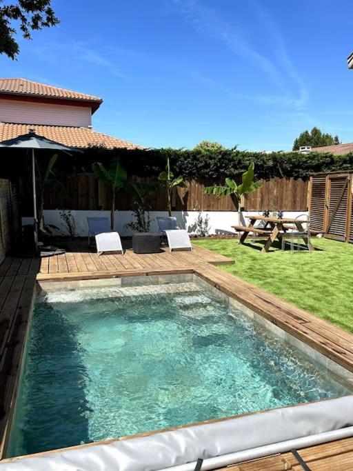 Logement Avec Piscine Privee Chauffee Biarritz Extérieur photo